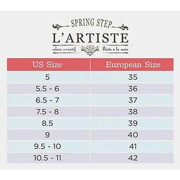 Spring Step L'Artiste Flower Applique Ambrosia Block Heel Sandal Red 36 / US 6 - Picture 8 of 8